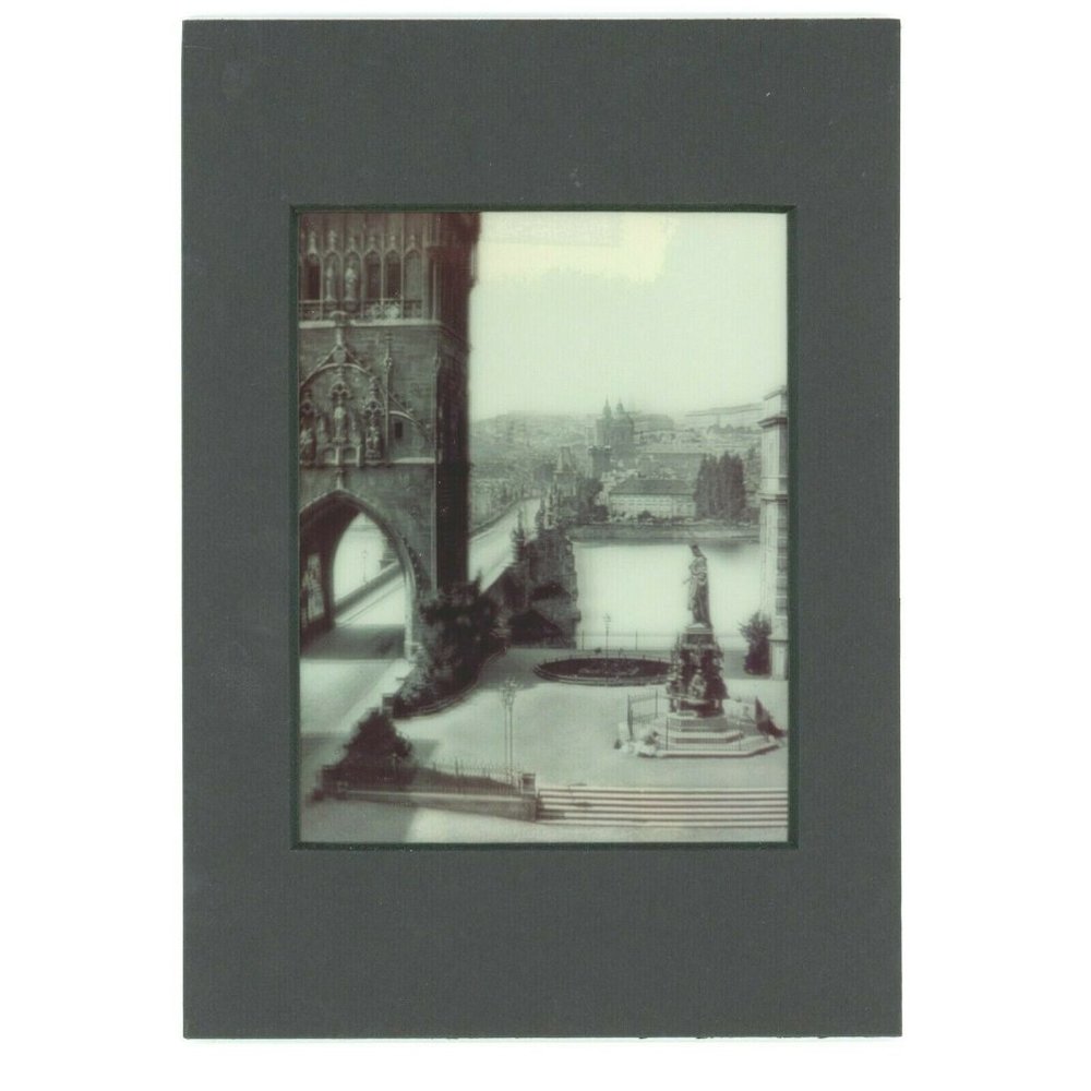 City Of Prague Czech Republic Bohemia 3-d Photo Reprint Stereographic Arts‎ 5x7